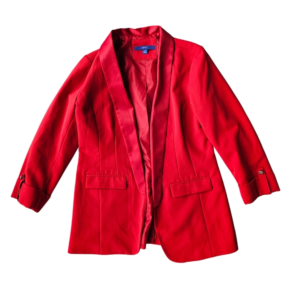 NWOT Satin Red Blazer